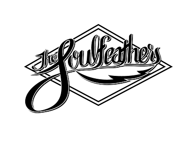 The Soulfeathers custom type hand type type typography