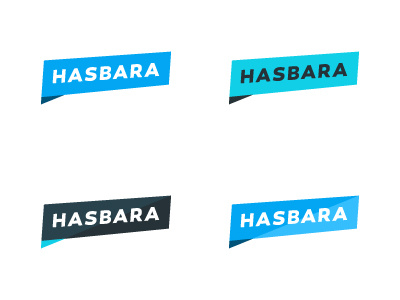 Hasbara app brand concept hasbara logo logotype wip
