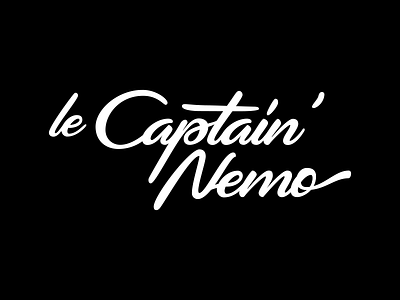 le Captain' Nemo lettering logo