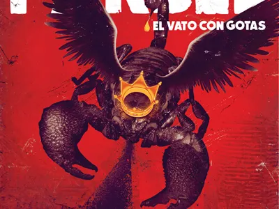El Vato con Gotas casette cover illustration méxico rap