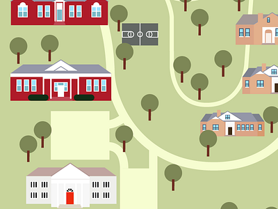 Campus Map illustration vector