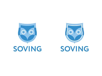 Soving decision logo owl save shield
