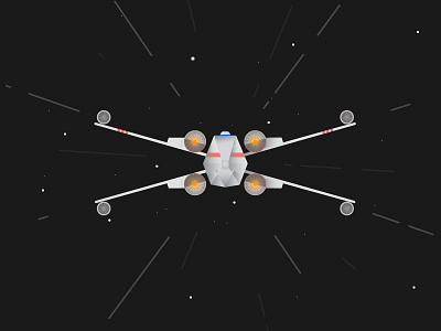 X-Wing cosmos illustration illustrator jet r2d2 rebel alliance space spacecraft star wars x wing yoda