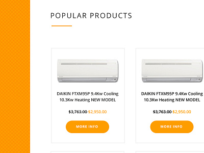 Aircon Site melbourne design orange websites