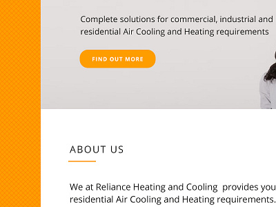 Aircon Site design orange websites