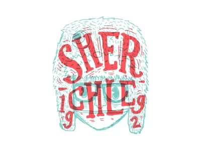 Sherchle 1992 character drawing illustration lettering