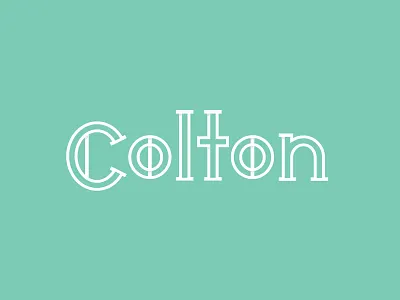 Colton announcement baby colton custom lettering sleep