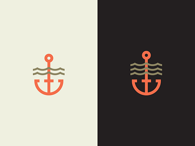 Harbor C. logo options anchor beverage branding coffee harbor label logo roaster