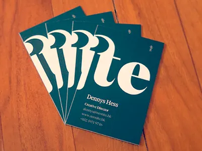 Neonite Business Cards agency branding cards logo print