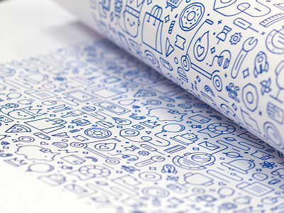 Icon pattern print out icons pattern print work