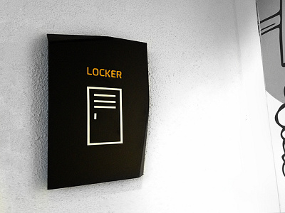 Locker Signage icon locker pictogram signage