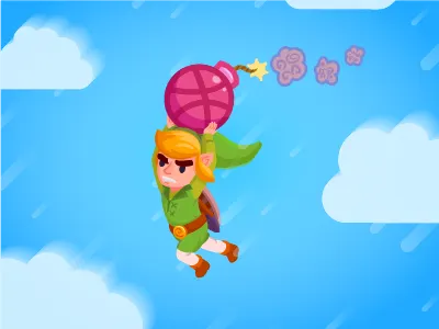 Dribbble Debut bomb debut link zelda