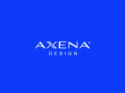 AXENA DSGN brand design industrial logo mark product typo