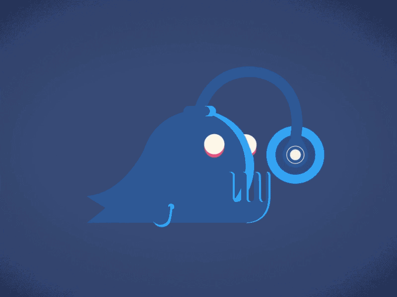 LIGHT FISH animal animation deep design fish ghost light sea