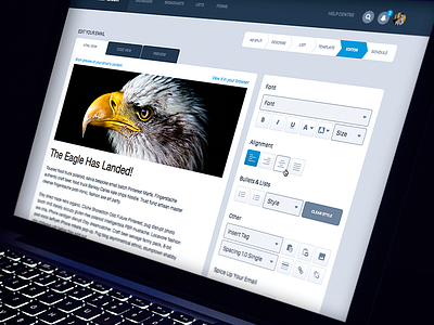 Email Editor UI app asksanik design enterprise ia material project prototyping screen ui ux web app