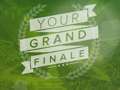 Grand finale Graduation Prep brand cincinnati college event graduation lensflare typography