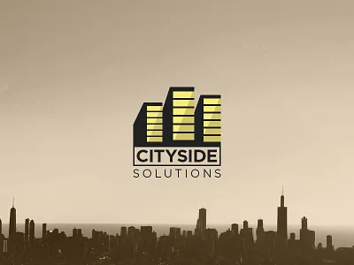 Cityside Solutions branding flat identity logo typography