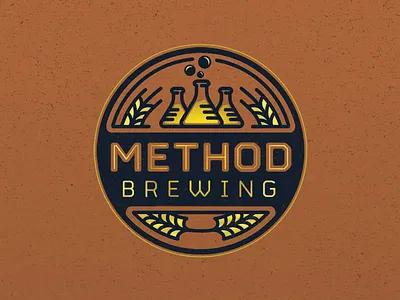 Killed Concept badge beer brew brewery brewing chemistry hops logo method science