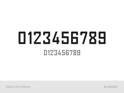 HUD Font for abandoned game display font head hud numbers up
