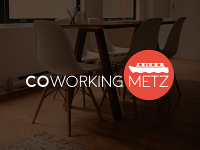 Coworking Metz coworking houseboat logo logotype work