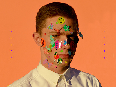 Youth Album album design flat kitsch music vinyl