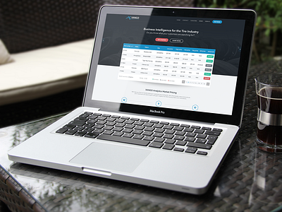 Business Intelligence for the tire industry blue dark flat home home page interface landing landing page responsive ui web web site