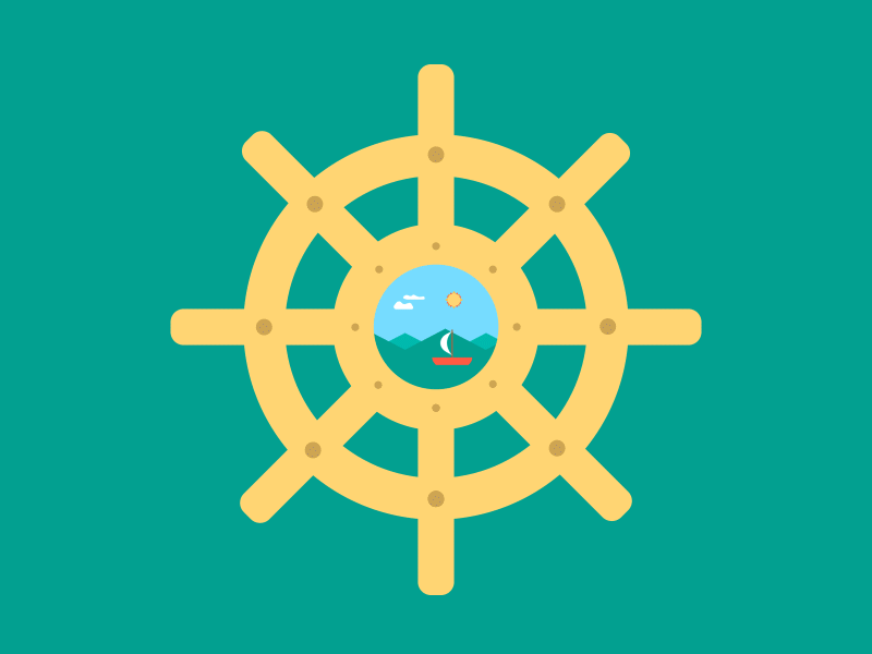 Boat On The Ocean boat clouds gif lake marine ocean sky sun water wheel