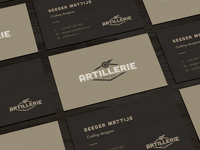 Artillerie brandmark identity logo logotype