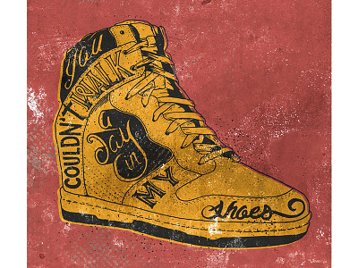 Shoe Illustration handlettered illustration shoe typography