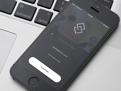 Sign Up Screen app clean clever design ios minimal simple ui ux