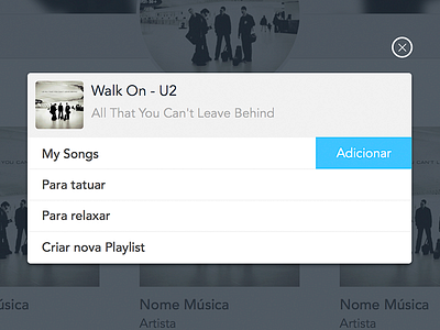 Ui - Modal modal music streaming ui