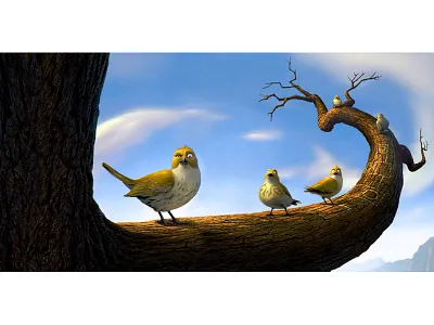 The Birds childrens book concept art film music prairie dog snakes