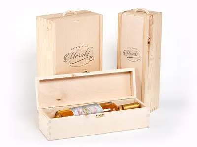 Meraki Wine Packaging art deco gold lettering luxury new watercolor wine