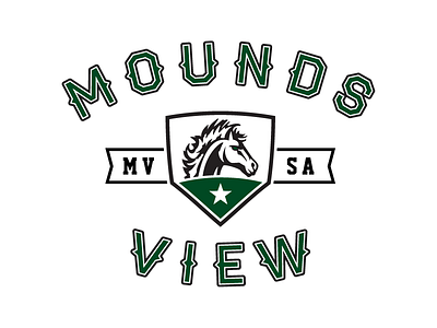 Fastpitch "Spirit Wear" clean horse logo mustang shirt simple sports