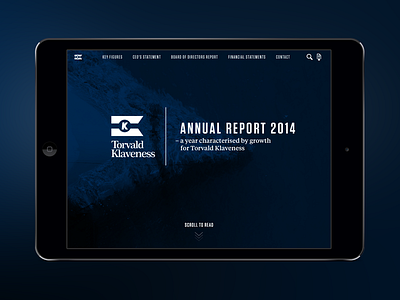 Klaveness annual report annual editoral report tiempos tungsten typography