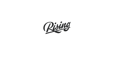 Rising design font lettering letters logo rising type typeface typography