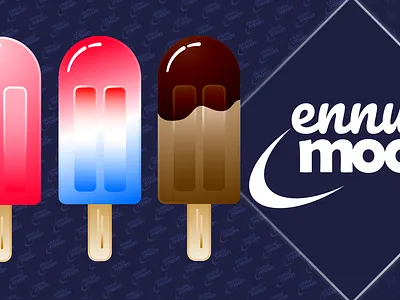 ennui moon popsicles affinity designer branding illustration logo vector