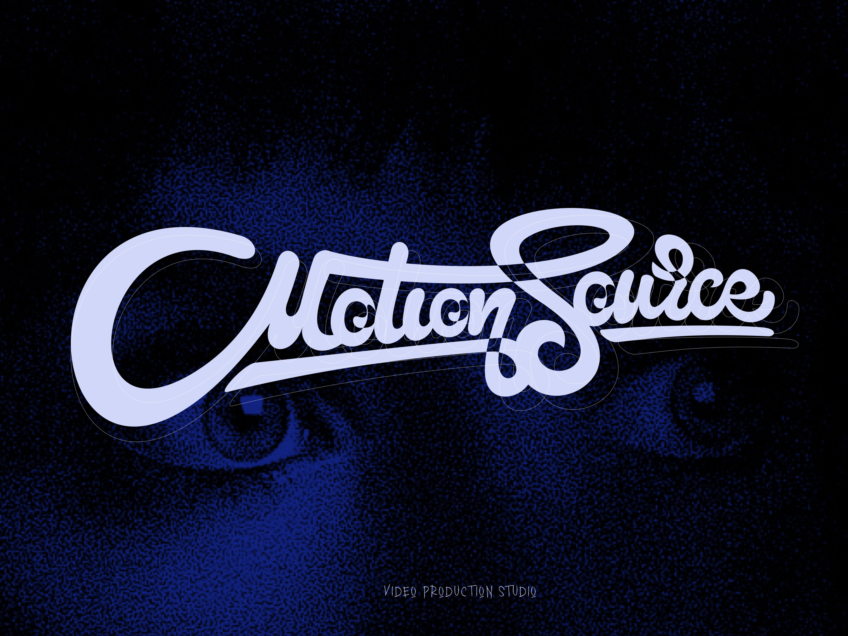 Motion Source brush calligraphy design hand lettering logo logotype ui