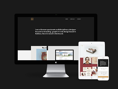 New Portfolio branding clean dark design dsdesign interface portfolio relaunch responsive semplice ui website