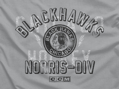 Hockey Division blackhawks ccm chicago hockey logo nhl sports t shirt type vintage