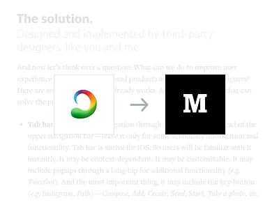 At Medium accessibility article awesome fail ios medium mobile read thumb topic useful ux