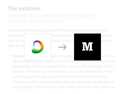 At Medium accessibility article awesome fail ios medium mobile read thumb topic useful ux