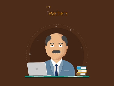 For Teachers books desk education glass laptop study teacher