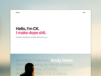 Portfolio 2015 clean minimal portfolio