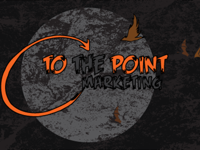 To The Point Marketing - Halloween Re-work. branding graphic design halloween logo design