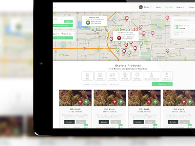 The Future Of The Cannabis Industry containers desktop application map navigation pins search tool tips web app website