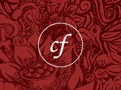 Carlo Fumeo logo design drawing factory logo made in italy papillon red ties type