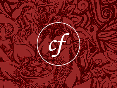 Carlo Fumeo logo design drawing factory logo made in italy papillon red ties type