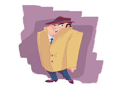 Gangsta character gangsta gangster illustration mafia