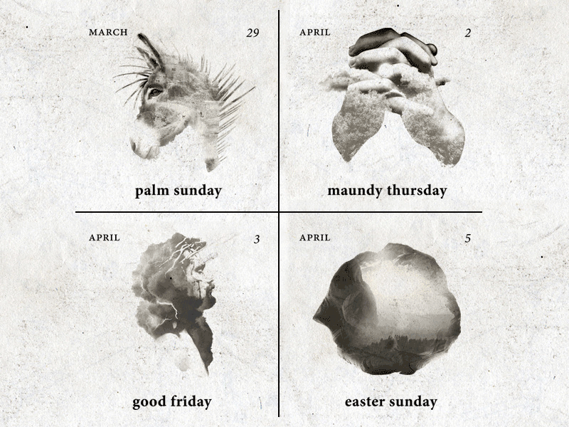 Finished: Apex celebrates Holy Week double exposure easter good friday holy week it is finished maundy thursday palm sunday